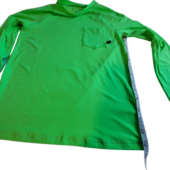 Cat & Jack Boys Long Sleeve Green Shirt L (10/12) Polyester Left chest pocket - Picture 7 of 8